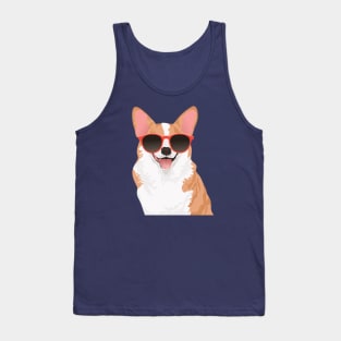 Cute Smiling Pembroke Welsh Corgi for Dog Lovers Tank Top